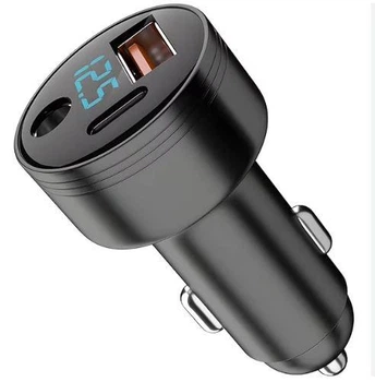Автомобильное зарядное устройство 3 в 1 для Starlink Mini с DC 5521 USB-C QC 3.0, 3 порта, QC PD