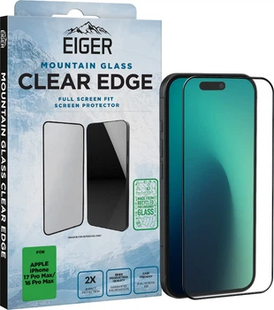 Szkło hybrydowe EIGER Mountain Glass CLEAR EDGE Screen Protector GRS do Apple iPhone 17 Pro Max / 16 Pro Max (EGSP01064)