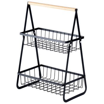 Koszyk na owoce Vilde metalowy Czarny (5904316481872)