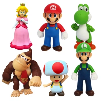 Набір фігурок 6в1 Супер Маріо, 11-14 см — Super Mario