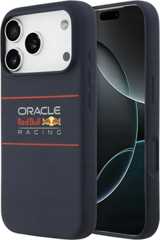 Панель Red Bull Silicone Horizontal Centered Logo MagSafe для Apple iPhone 17 Pro Max Navy Blue (3666339527570)