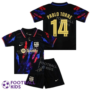 Футбольная форма для детей PABLO TORRE 14 Барселона 2025-2026 Special Edition Black 145-155 см (set44381-130212-4)