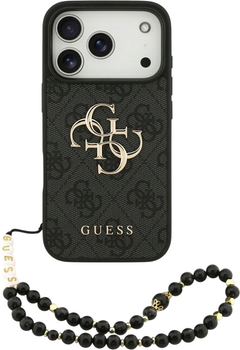 Панель Guess 4G Strap 4G Classic Logo для iPhone 17 Pro Black (3666339526214)
