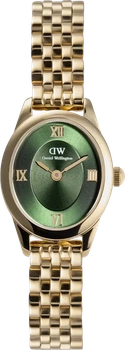 Женские часы Daniel Wellington Ophelia Mini Emerald Gold DW00100804