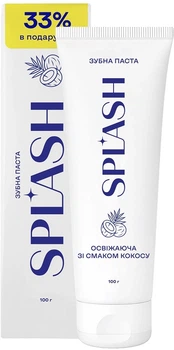 Зубна паста Splash Освіжаюча зі смаком кокосу 100 г (4820266832445)