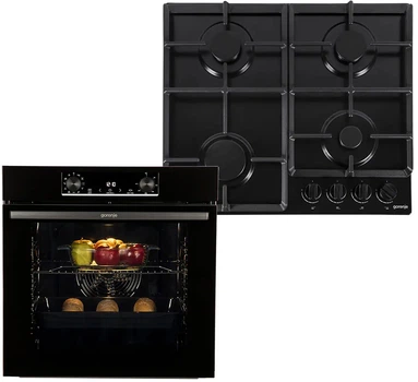 Комплект Дух.шафа + Вар.поверхня газ. Gorenje BO6735E02BK + G641EB