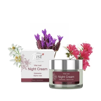 Ночной крем VITAL JUST Night Cream Edelweis Alpen rose Эдельвейс/Альпийская роза 50 мл
