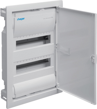 Rozdzielnica Hager Volta VU24AT 2 rzędy, 24 moduły, IP30, QC (3250616614901)