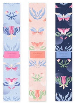 Набір гумок для тренувань Spokey The Bloom Set 944486 3 шт (5905339444868)