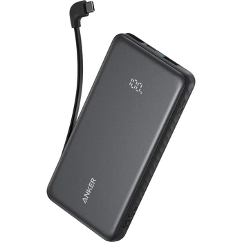 Павербанк Anker Zolo A110D 10000 mah 22.5 Ват з вбудованим кабелем