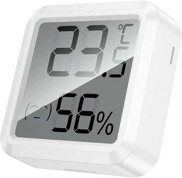 Термогигрометр HOCO HX42 с LCD-дисплеем, измерением температуры и влажности - White