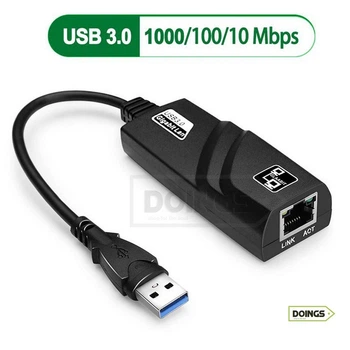 Сетевая USB Lan карта – USB-A 3.0 - Etmakit RJ45 / Мбит / USB 3.0