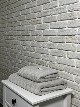 Набор 2 полотенца Malloory Home жемчужно-серого цвета 46х95 см+ 68х136 см