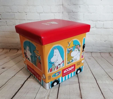 Пуф-банкетка складной для хранения игрушек и мелочей, Moomin, (O4-02501а.Moomin)