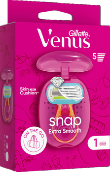 Бритва жіноча з 1 змінною касетою Gillette Venus Snap Extra Smooth