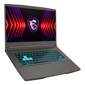 Ноутбук Игровой MSI Thin 15, Intel Core i5- 12450H, 16GB, 512GB SSD, NVIDIA GeForce RTX 3050, 15. 6 FHD, Cosmos Серый