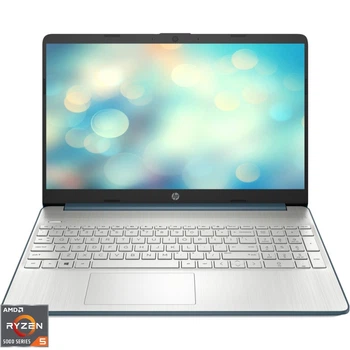Ноутбук HP 15s AMD Ryzen™ 5 5500U pana la 4. 00 GHz, 15. 6, Full HD, IPS, 16GB DDR4, 256 GB SSD, AMD Radeon™, no OS, Spruce синий