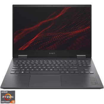 Ігровий ноутбук OMEN 15- en1010nq AMD Ryzen™ 5 5600H, 15, 6 дюйма, Full HD, 144 Гц, 16 ГБ, 512 ГБ SSD, nVidia GeForce RTX 3060 6 ГБ, Free DOS, чорний