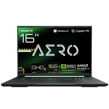 Ігровий ноутбук Gigabyte AERO X16 AMD Ryzen™ AI 9 HX 370 до 5, 10 ГГц, 16, QHD+, 165 Гц, 32 ГБ DDR5, 1 ТБ SSD, NVIDIA GeForce RTX 5070 8 ГБ DDR7, Windows 11 Home, сірий