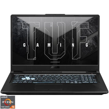 Игровой ноутбук ASUS TUF A17 FA706NF AMD Ryzen™ 5 7535HS до 4, 55 ГГц, 17, 3 дюйма, Full HD, IPS, 144 Гц, 16 ГБ, 512 ГБ SSD, NVIDIA® GeForce RTX™ 2050 4 ГБ GDDR6, графитово- черный