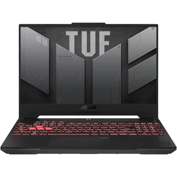 Игровой ноутбук ASUS TUF A15 FA507UV AMD Ryzen™ 9 8945H до 5, 2 ГГц, 15, 6 дюймов, Full HD, 144 Гц, IPS, 16 ГБ DDR5, 1 ТБ SSD, NVIDIA® GeForce RTX™ 4060 8 ГБ GDDR6, Mecha Gray