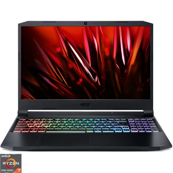 Ігровий ноутбук ACER Nitro 5 AN515- 45- R095, AMD Ryzen 7 5800H до 4, 4 ГГц, 15, 6 QHD, 16 ГБ, SSD 512 ГБ, NVIDIA GeForce RTX 3080 8 ГБ, Free DOS, чорний