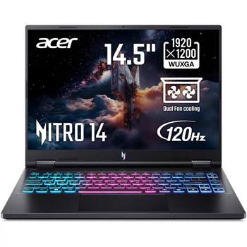 Ігровий ноутбук Acer Nitro 14 AN14- 41- R842 AMD Ryzen™ 7 8845HS до 5, 1 ГГц, 14, 5, WUXGA, IPS, 120 Гц, 16 ГБ LPDDR5X, 1 ТБ SSD, NVIDIA® GeForce RTX™ 4050 6 ГБ GDDR6, Obsidian чорний