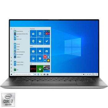 Ноутбук Dell XPS 9500 Intel Core i7- 10750H до 5, 00 ГГц, 15, 6, FHD +, 16 ГБ, 1 ТБ SSD, NVIDIA GeForce GTX 1650 Ti Max Q 4 ГБ, Windows 10 Pro Silver