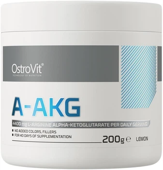 Аргінін OstroVit AAKG порошок 200 г Лимон (5902232611618)