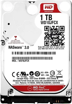 Накопитель HDD 2.5" SATA 1.0TB WD Caviar Red 5400rpm 16 MB (WD10JFCX)
