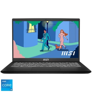 Ноутбук MSI Modern 15 B13M Intel® Core™ i5- 1335U до 4, 6 ГГц, 15, 6 дюйма, Full HD, IPS, 8 ГБ DDR4, 512 ГБ SSD, графікою Intel® Iris® Xe, класичний чорний