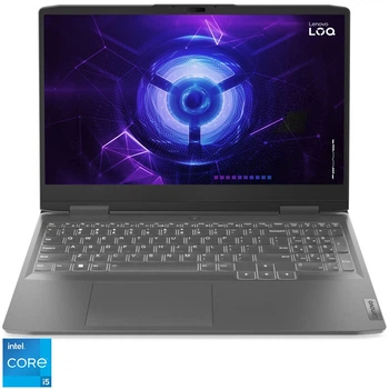 Ігровий ноутбук Lenovo LOQ 15IRH8 Intel® Core™ i5- 12450H до 4, 4 ГГц, 15, 6 дюйма, Full HD, IPS, 8 ГБ, 512 ГБ SSD, NVIDIA® GeForce RTX™ 2050 4 ГБ GDDR6, Storm Grey