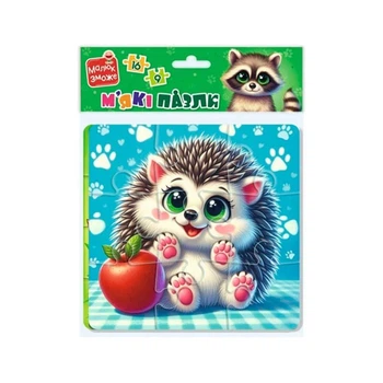Мягкие пазлы Vladi Toys "Енот и ежик" развивающие VT1102-36