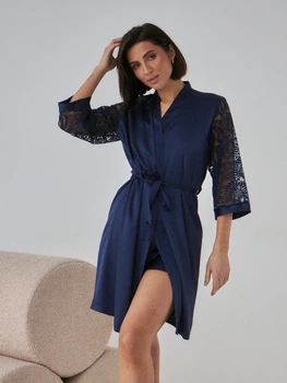 Халат женский BARWA garments 0337 M Темно-синий (2110003372412)