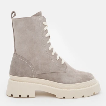 Жіночі зимові берці замшеві високі Ashoes 2905/1 37 24 см Св.Бежеві (ROZ6501005202)