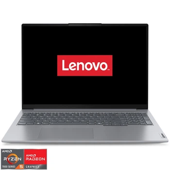 Ноутбук Lenovo ThinkBook 16 G7 ARP AMD Ryzen™ 5 7535HS до 4, 55 ГГц, 16 WUXGA, IPS, 16 ГБ DDR5, 512 ГБ SSD, графикой AMD Radeon™ 660M, Arctic Grey