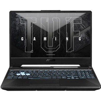 Ноутбук ASUS TUF Игровой A15 FA506NF- HN043MXM, AMD Ryzen 5 7535HS, 15. 6 inch, RAM 32GB, SSD 512 GB + 1TB, nVidia GeForce RTX 2050 4 GB, No OS, Graphite черный