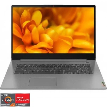 Ноутбук Lenovo IdeaPad 3 17ALC6 AMD Ryzen™ 7 5700U до 4, 3 ГГц, 17, 3 Full HD, IPS, 12 ГБ DDR4, 512 ГБ SSD, графикой AMD Radeon™, цвет Arctic Grey
