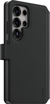 Etui z klapką CARE by PanzerGlass Tango 2-in-1 Wallet Case w. Qi Compatible do Samsung Galaxy S25 Ultra Black (CRRFTWLG38488)