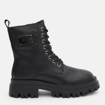 Женские зимние ботинки кожаные высокие Allshoes 187440 36 22.7 см Черные (ROZ6501018382)