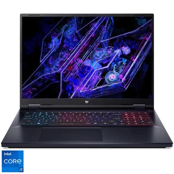 Ноутбук Ігровий Acer Predator Helios Neo 18 PHN18- 71- 75CS Intel® Core™ i7- 14650HX pana la 5. 2GHz, 18, WUXGA, IPS, 165Hz, 16GB DDR5, 512GB SSD, NVIDIA® GeForce RTX™ 4060 8GB GDDR6, No OS, Abyssal чорний