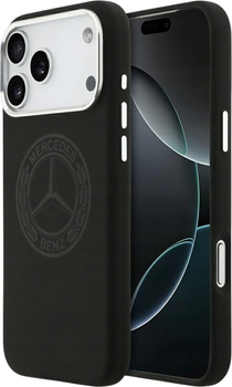 Панель Mercedes Silicone Vintage Logo MagSafe для iPhone 17 Pro Max Black (3666339508678)