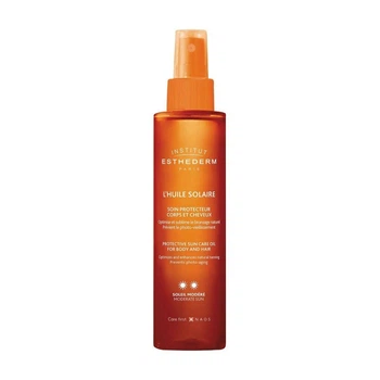 Олія для засмаги тіла та захисту волосся Institut Esthederm (Інститут Естедерм) Sun Care Oil Moderate Sun 150 мл – сонячний догляд та живлення