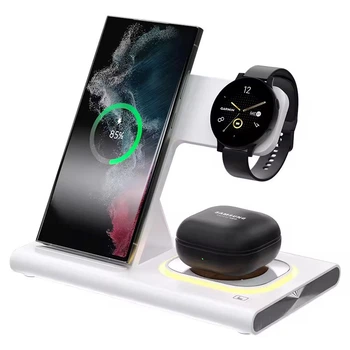Бесроводное зарядное устройство Samsung 4 в 1 Быстрая беспроводная зарядка S-series Galaxy Watch Buds