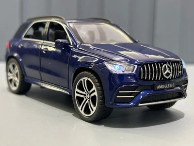 Машинка Автосвит Mercedes GLE 1:32 открываются двери капот багажник звук подсветка Синяя (AP-1809)