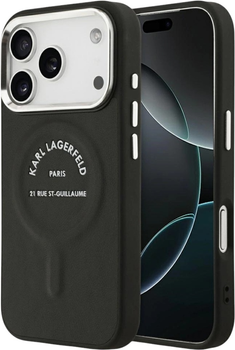 Etui Karl Lagerfeld Karl RSG Logo MagSafe do Apple iPhone 17 Pro Max Black (3666339494049)