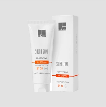 Зволожувальний сонцезахисний CC-крем для обличчя з тоном Dr.Kadir Solar Zone Protective СС Cream SPF 50, 75 мл