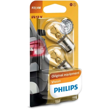 Автолампа указательная Philips 12499 P21/5W-02B 12V BAY15D (2шт) (8711500055453)