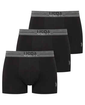Набор трусов-боксеров мужских 3шт. U.S. Polo Assn. 80586 XL черных (8680557461336)