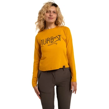 Женская футболка с принтом Turbat Magic Logo LS Wmn Golden yellow XS (100076599)